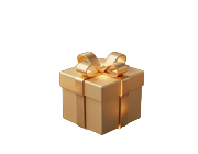 Gl&uuml;hende Giftbox mit goldenen M&uuml;nzen f&uuml;r den zweiten Einzahlungsbonus